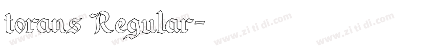 torans Regular字体转换